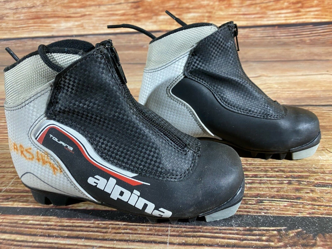 Alpina Touring Nordic Cross Country Ski Boots Kids Size EU31 US12.5 NNN A-380