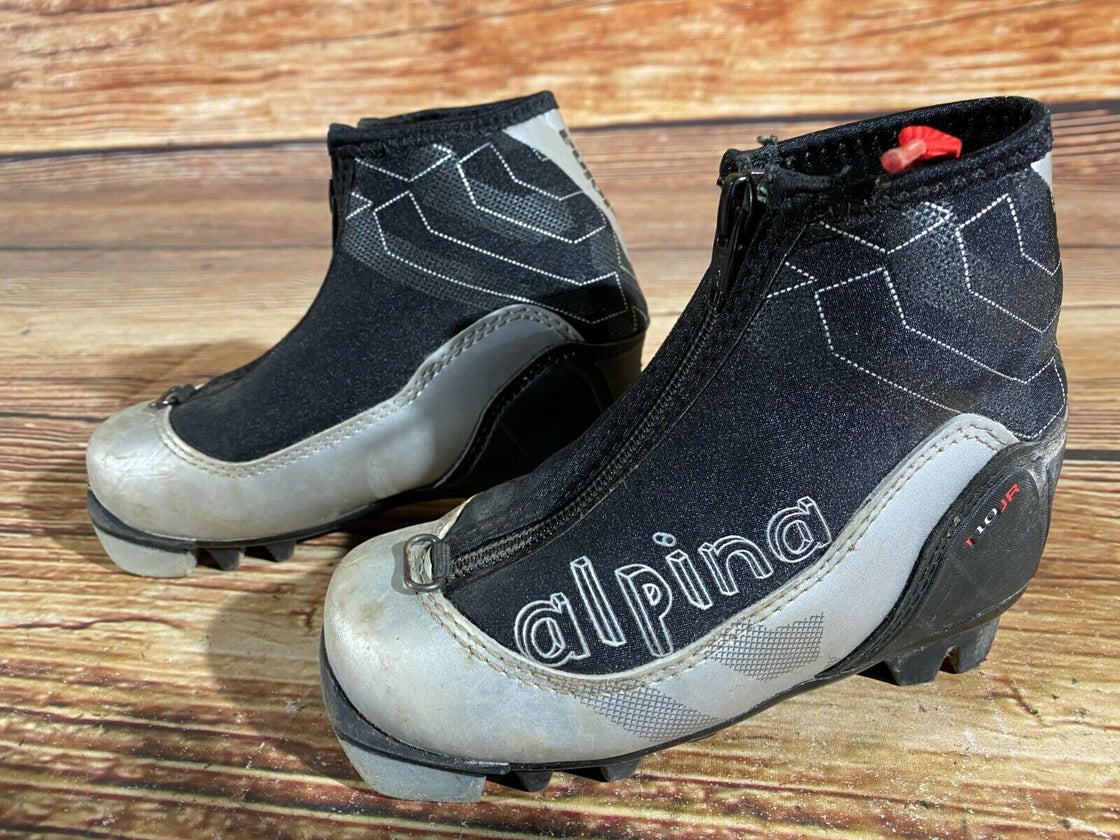 Alpina T10jr Kids Nordic Cross Country Ski Boots Size EU27 US9.5 for NNN A-409