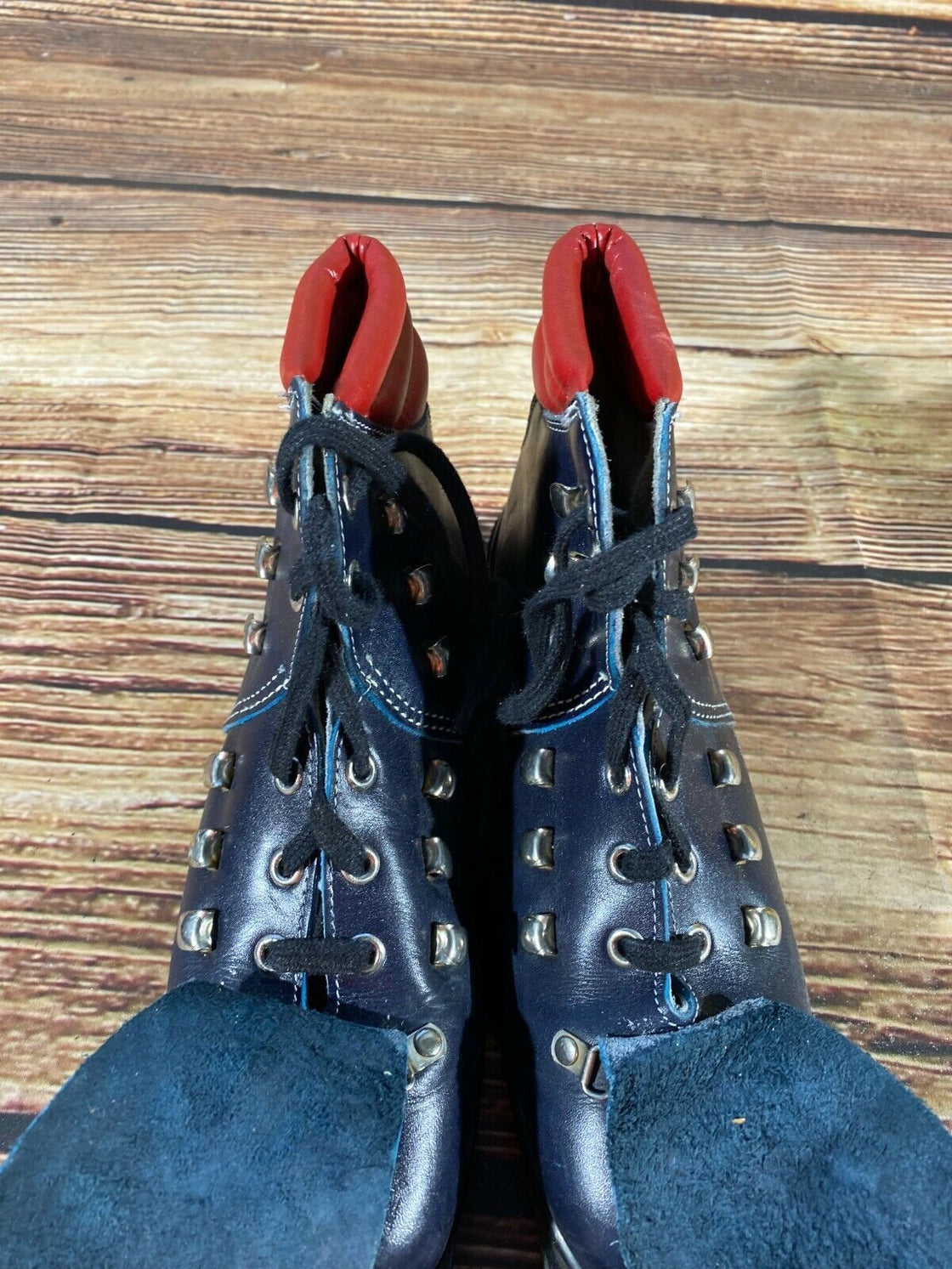 Vintage Alpine Ski Boots Skiing EU38, US5.5 Mondo 243 Retro Cable Bindings KL76