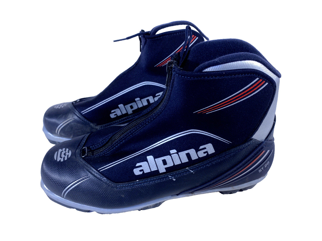 Alpina ST20 Classic Nordic Cross Country Ski Boots Size EU44 US10.5 NNN 497