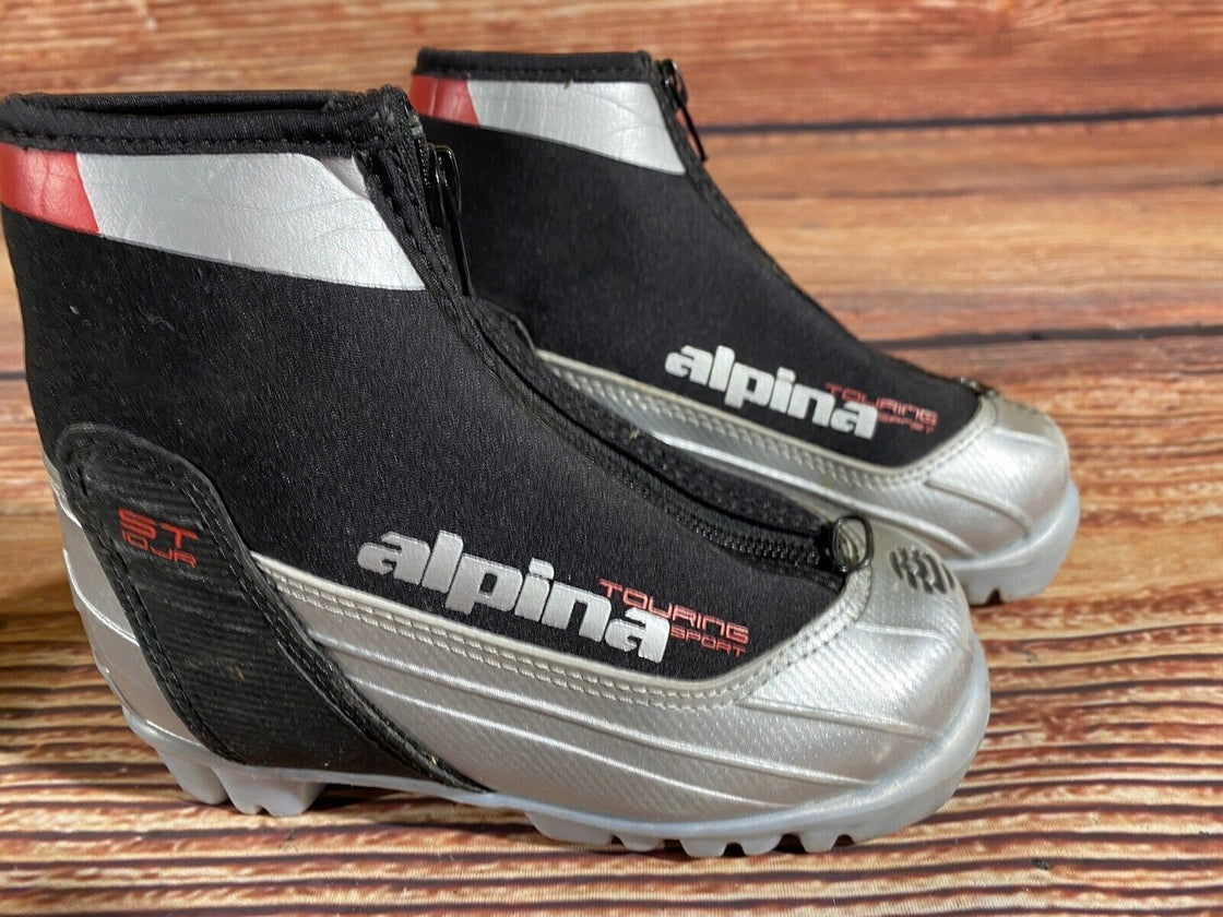 Alpina ST10jr Kids Nordic Cross Country Ski Boots Size EU28 US10.5 NNN A-1205