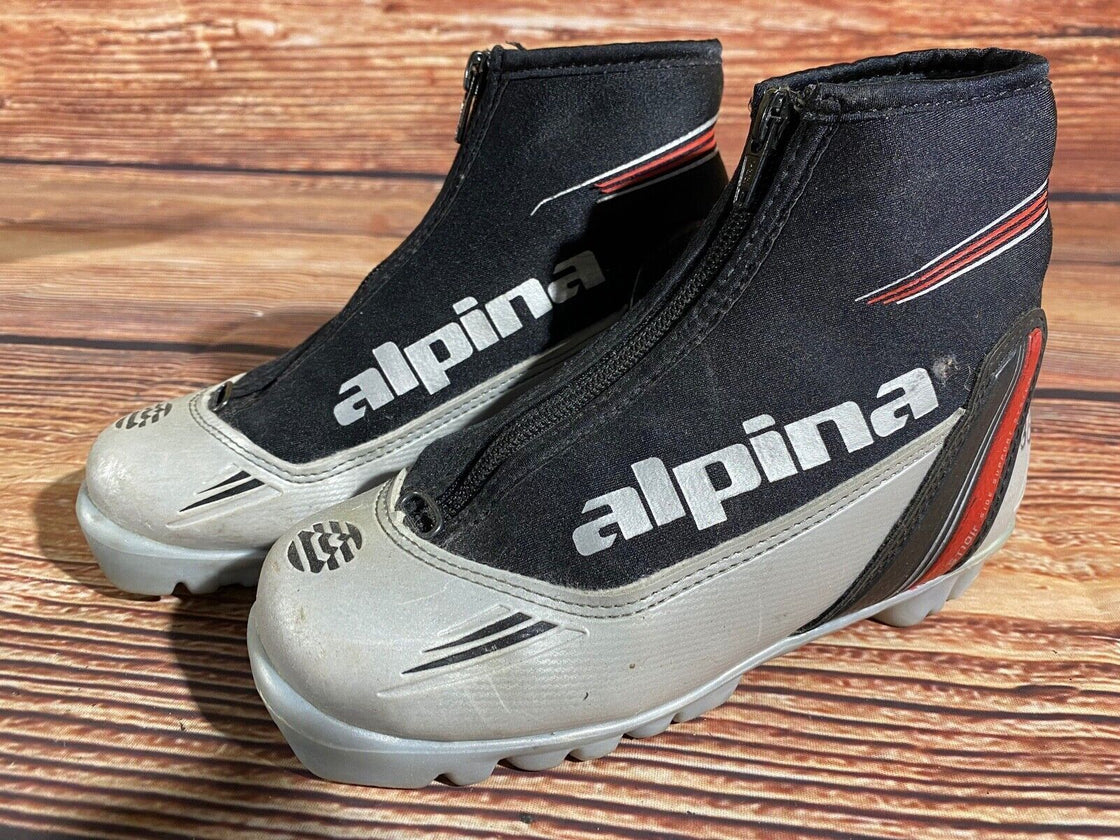 Alpina ST10jr Kids Nordic Cross Country Ski Boots Size EU34 US3 NNN A-1295