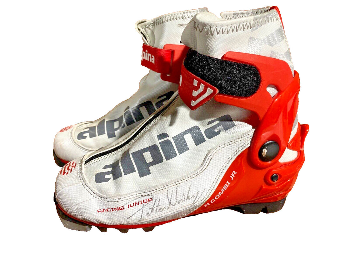 Alpina RCO Combi Kids Nordic Cross Country Ski Boots Size EU35 US3.5 NNN A-1312