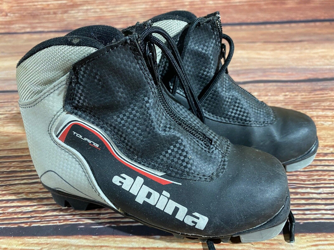 Alpina Touring 8Kids Nordic Cross Country Ski Boots Size EU31 US12.5 NNN A-1376