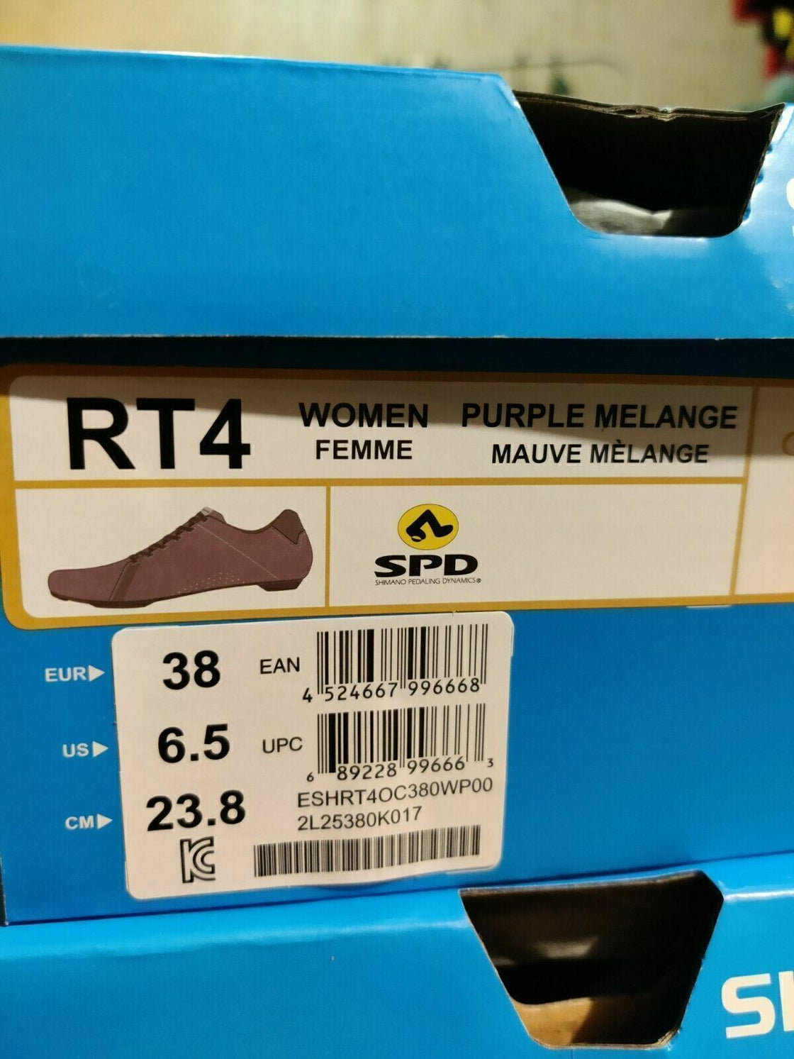 SHIMANO RT4 Cycling Road or MTB Bike Shoes Ladies Size EU 38, US 6.5