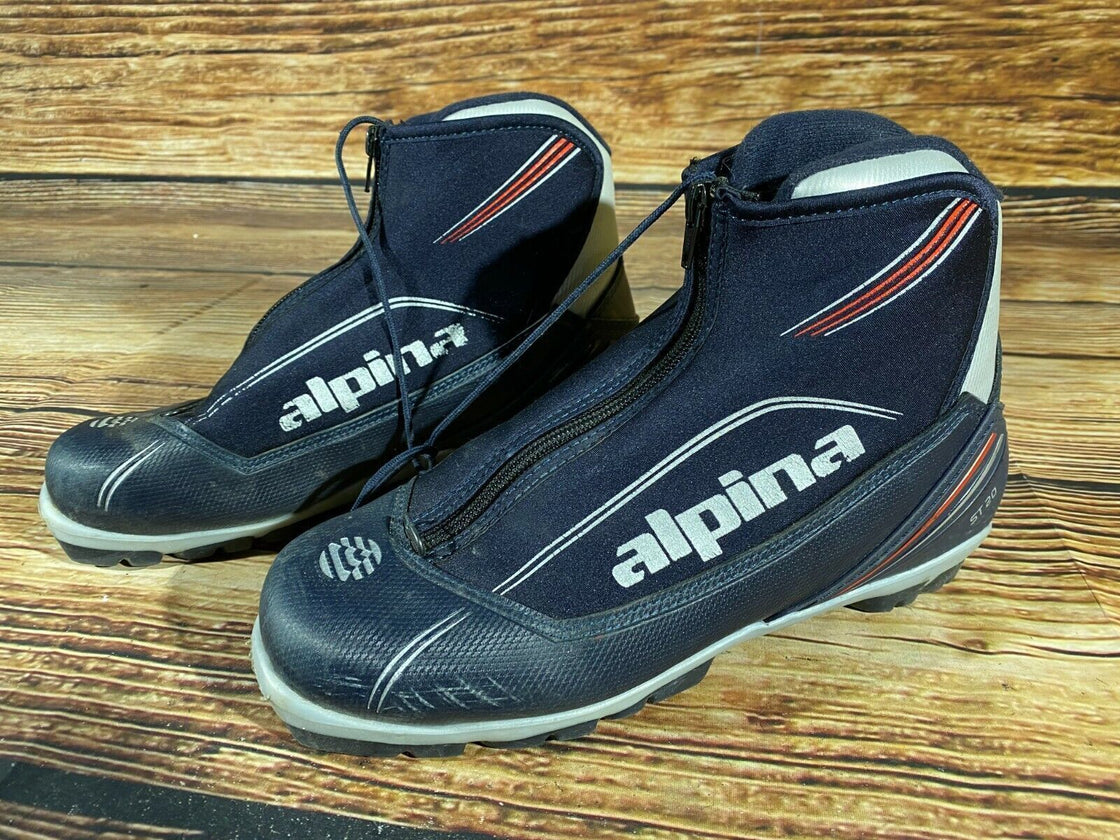 Alpina ST20 Nordic Cross Country Ski Boots Size EU42 US9 NNN bindings 670