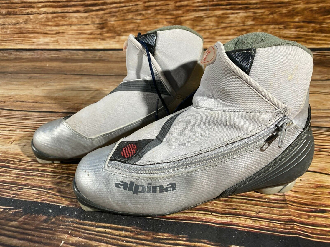 Alpina SP15 Nordic Cross Country Ski Boots Size EU38 US6 NNN bindings