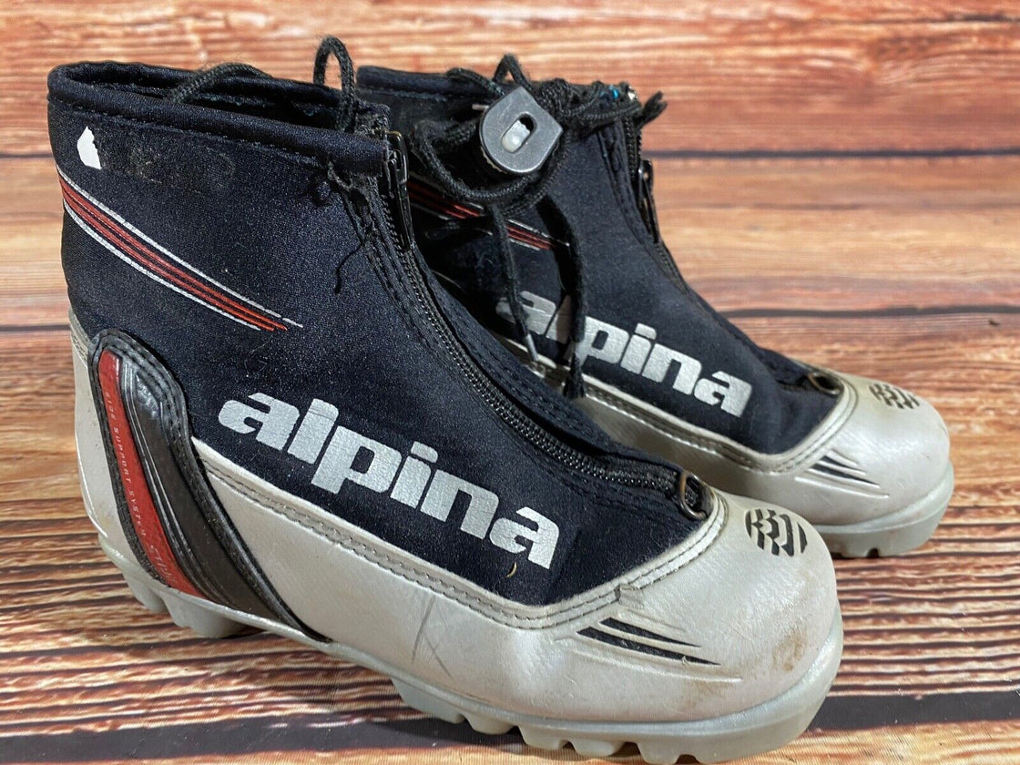 Alpina ST10jr Kids Nordic Cross Country Ski Boots Size EU33 US2 NNN A-1147