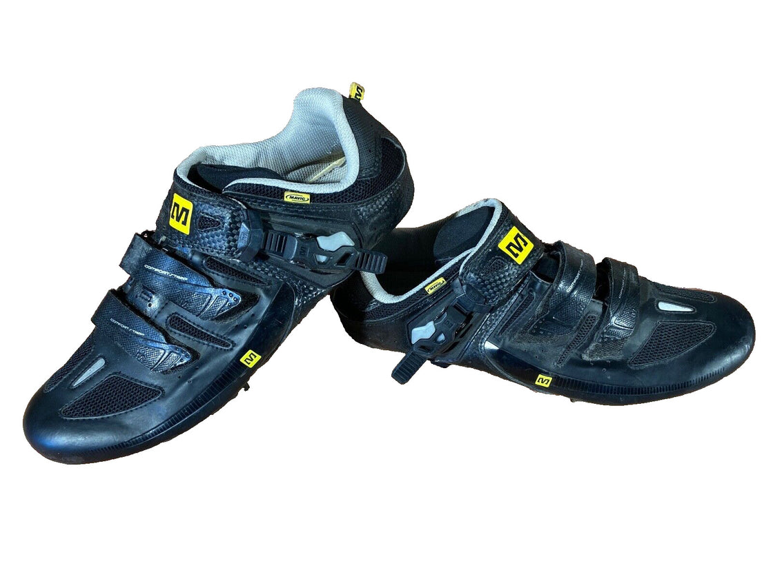 MAVIC Carbon Road Cycling Shoes 3 Bolts Unisex Size EU45 1/3  US11 Mondo 288