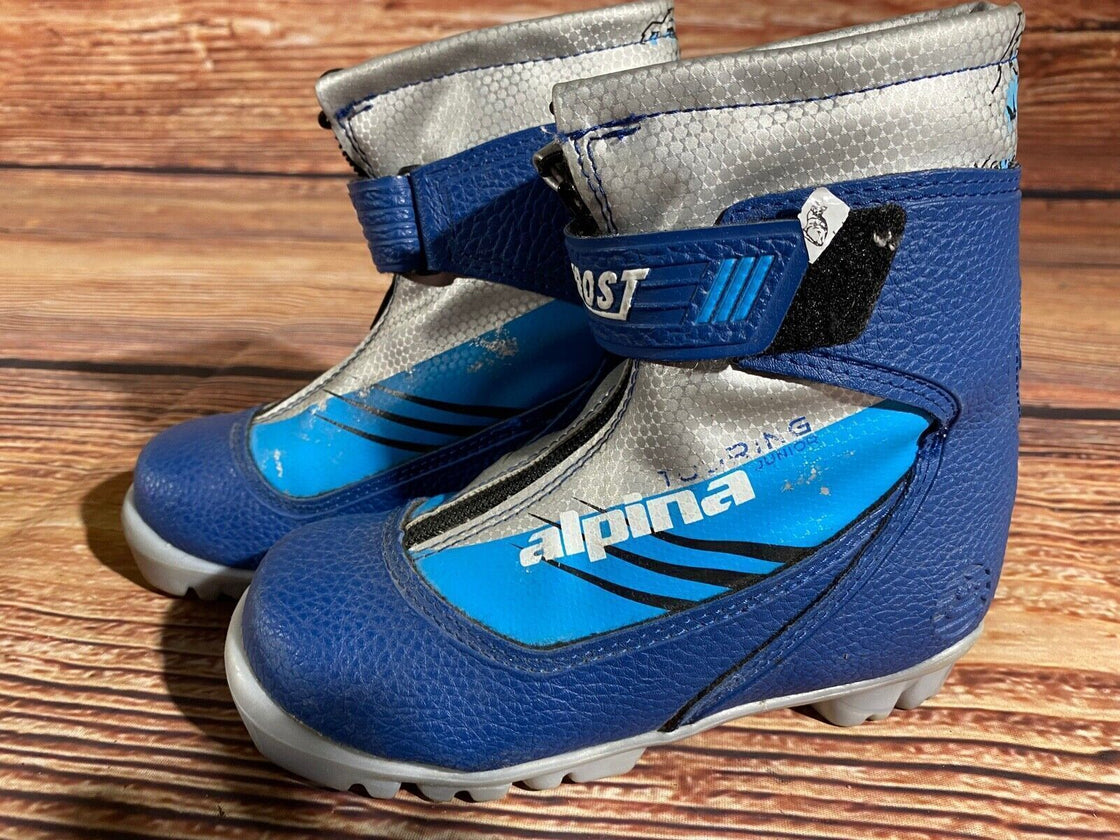 Alpina Frost Kids Nordic Cross Country Ski Boots Size EU30 US12 NNN A-1186