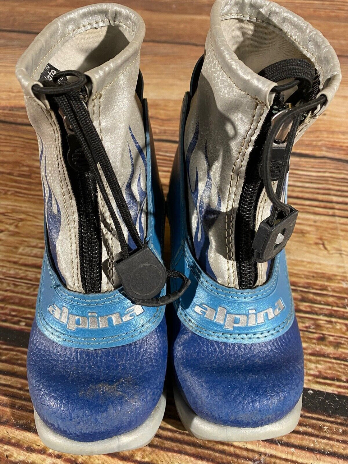 Alpina Frost Jr Nordic Cross Country Ski Boots Kids Size EU25 US8.5 NNN A-633