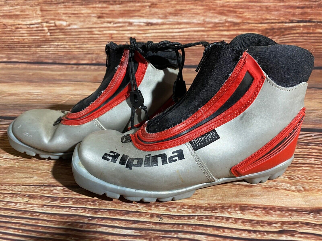 Alpina ST10jr Kids Nordic Cross Country Ski Boots Size EU37 US5 NNN A-1216