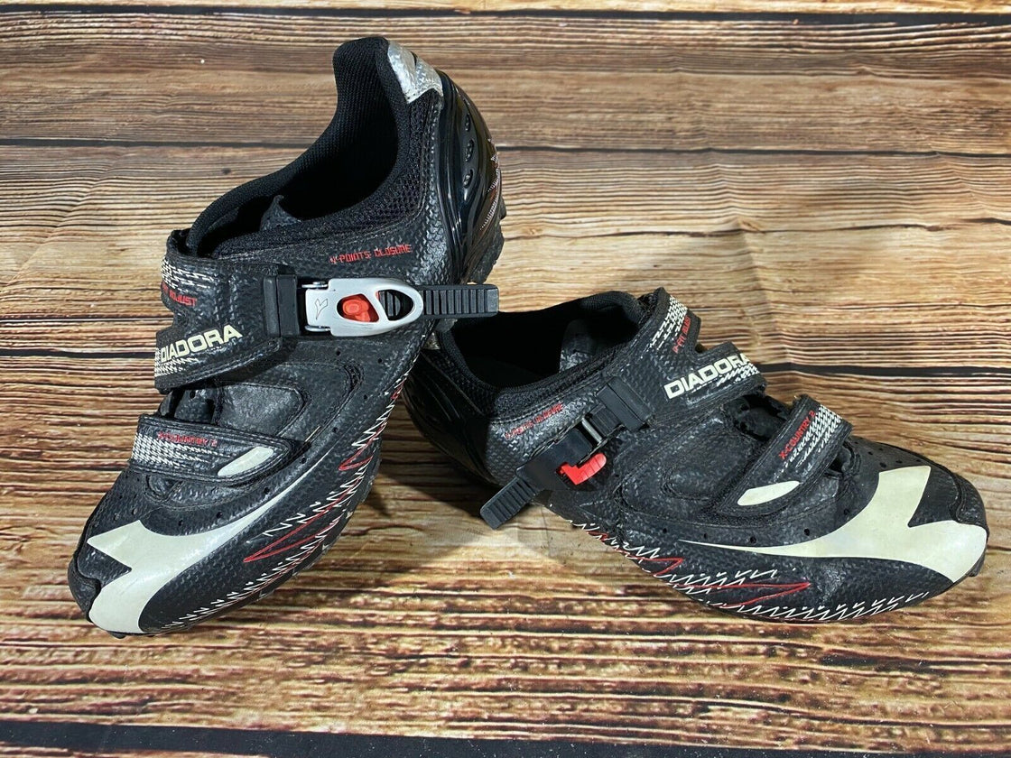 DIADORA Cycling MTB Shoes Mountain Biking Boots Size EU 45 with SPD Cleats