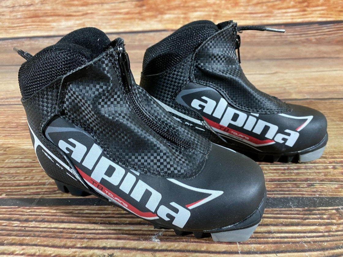 Alpina T8 Kids Nordic Cross Country Ski Boots Size EU30 US12 for NNN A-171