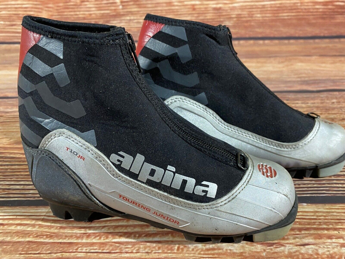 Alpina T10jr Kids Nordic Cross Country Ski Boots Size EU33 US2 NNN A-1279