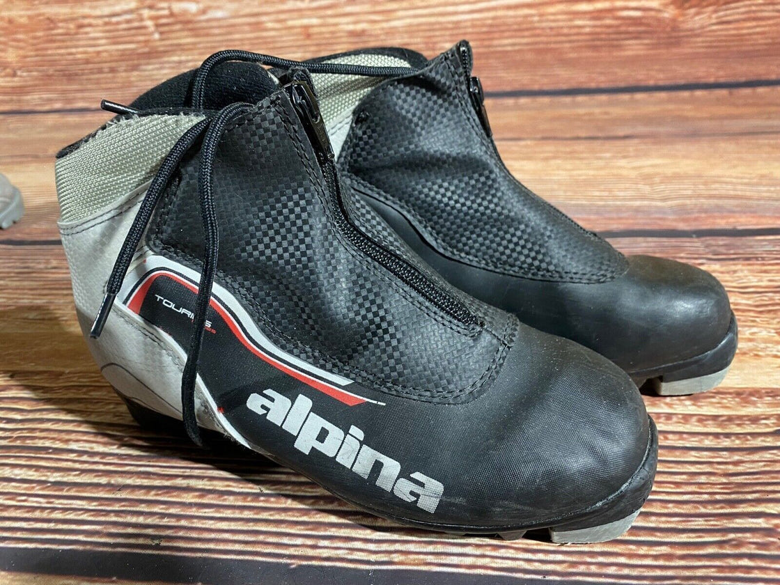 Alpina Touring Kids Nordic Cross Country Ski Boots Size EU36 US4.5 NNN A-1357