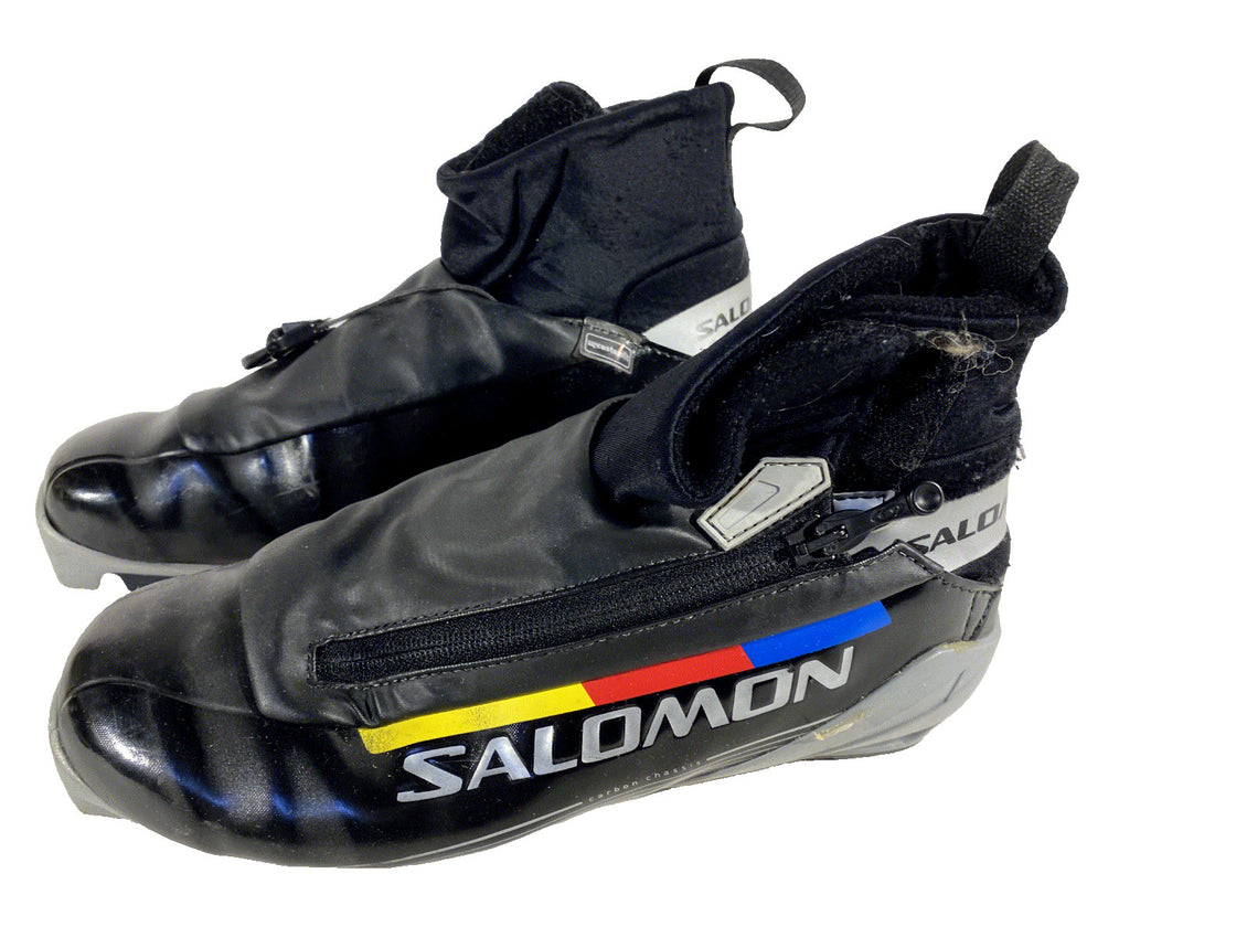 SALOMON Carbon Nordic Cross Country Ski Boots Size EU38 2/3 US6 SNS Pilot 251