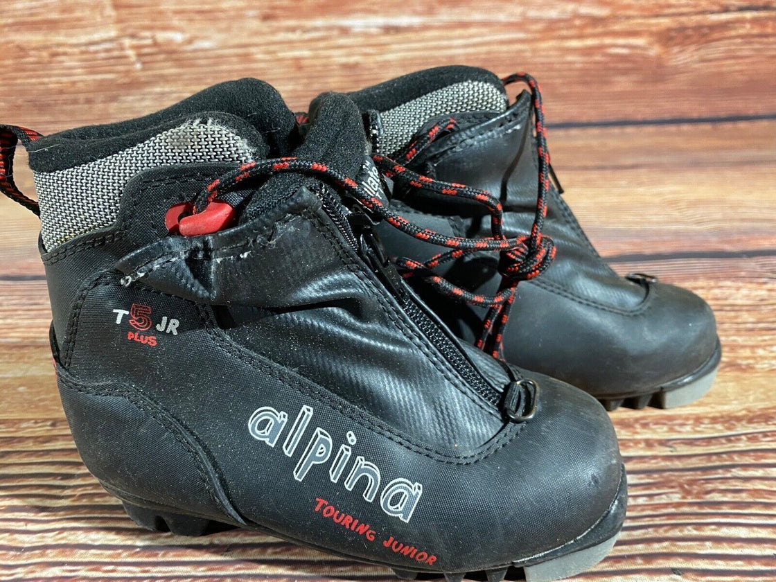 Alpina T5jr Kids Nordic Cross Country Ski Boots Size EU29 US11 NNN A-1243