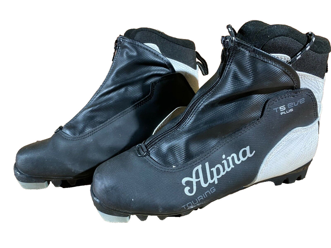Alpina T5Eve Plus Nordic Cross Country Ski Boots Size EU38 US7 for NNN
