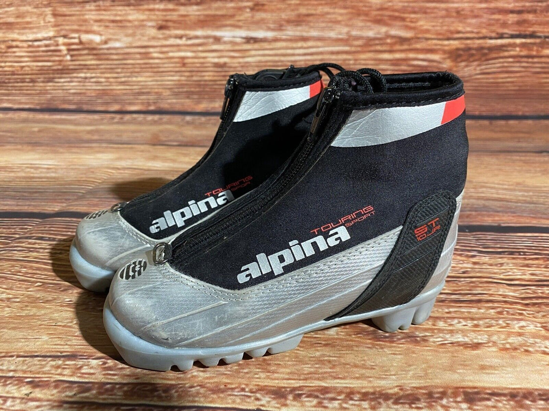 Alpina ST10jr Kids Nordic Cross Country Ski Boots Size EU28 US10.5 NNN A-1217