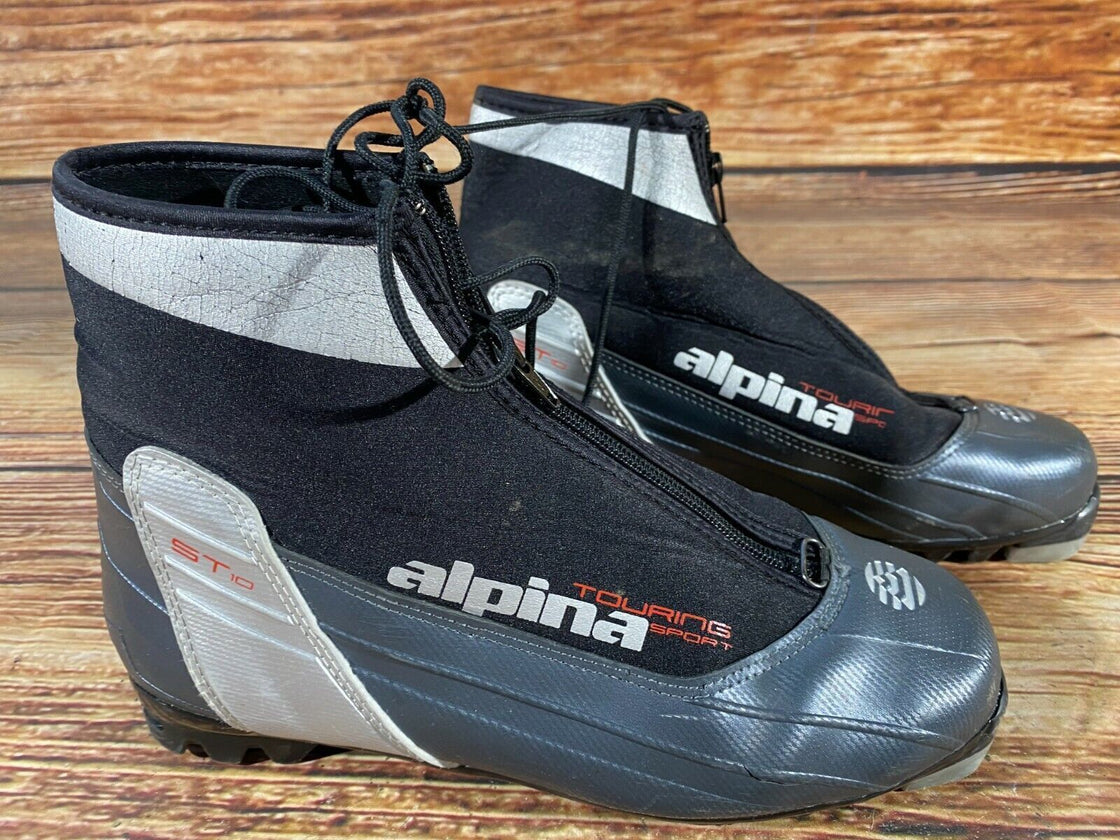 Alpina ST10 Nordic Cross Country Ski Boots Size EU42 US9 NNN bindings