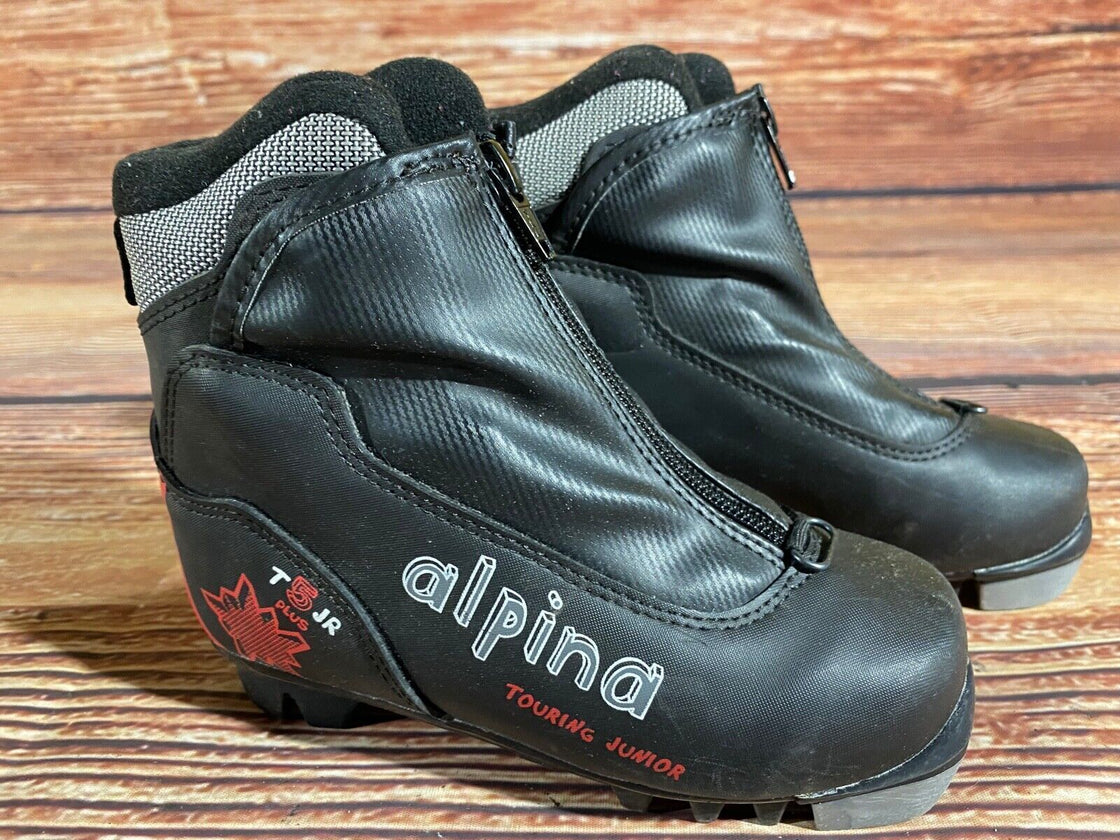 Alpina T5jr Kids Nordic Cross Country Ski Boots Size EU29 U11 NNN A-1120