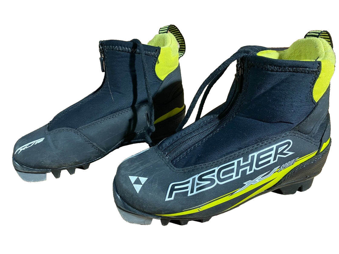 Fischer XJ Sprint Nordic Cross Country Ski Boots Size EU34 US3 NNN