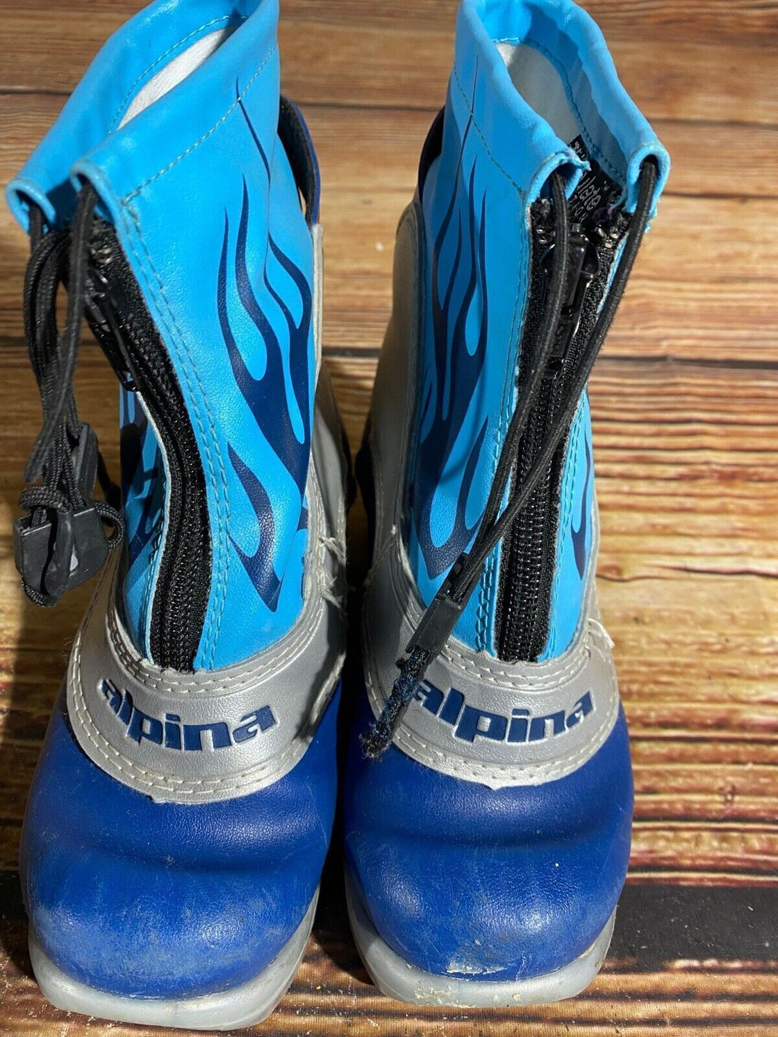 Alpina Frost Kids Nordic Cross Country Ski Boots Size EU30 US12 NNN A-636