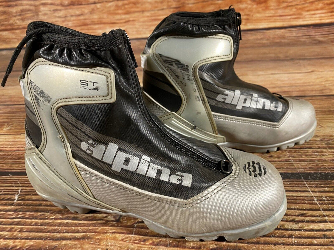 Alpina ST20jr Kids Nordic Cross Country Ski Boots Size EU35 US3.5 for NNN A-894