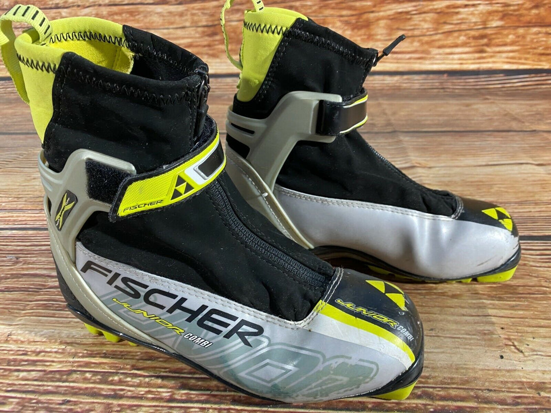 Fischer Junior Combi Cross Country Classic Ski Boots Size EU36 US4.5 NNN