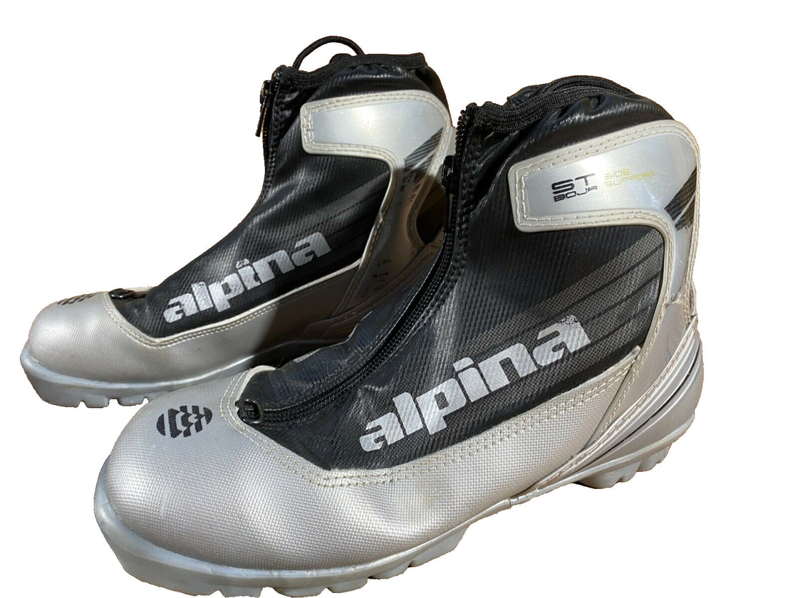 Alpina ST30 Jr Nordic Cross Country Ski Boots Size EU37 US5 for NNN