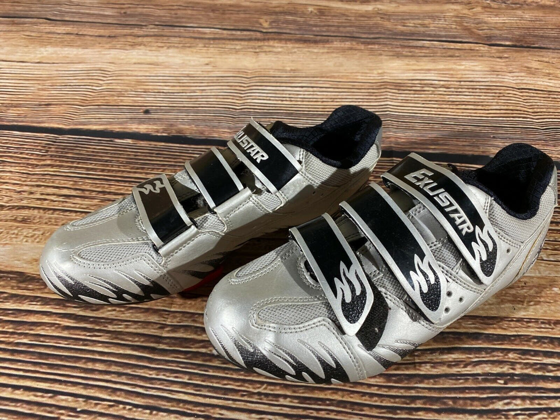 EXUS Road Cycling Shoes Biking Boots 3 Bolts Size EU39, US6.5, Mondo 250