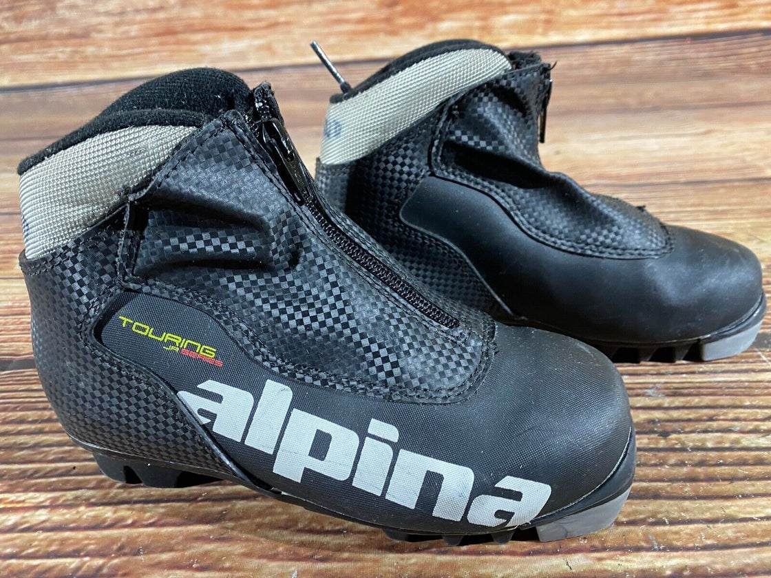 Alpina Touring Kids Nordic Cross Country Ski Boots Size EU32 US1.5 NNN A-743