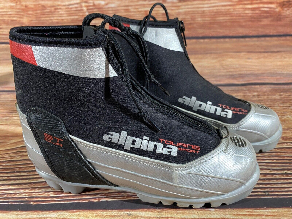 Alpina ST10jr Kids Nordic Cross Country Ski Boots Size EU33 US2 NNN A-1143
