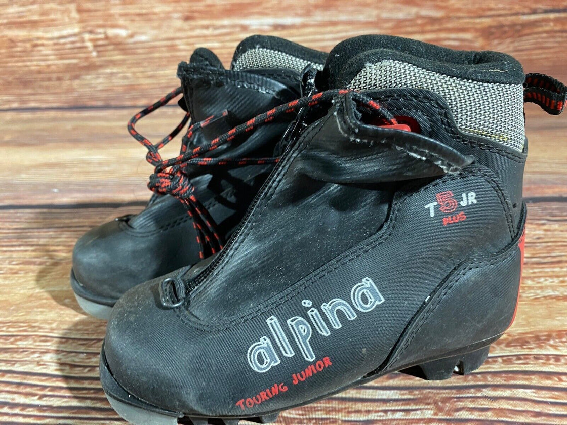 Alpina T5jr Kids Nordic Cross Country Ski Boots Size EU29 US11 NNN A-1243