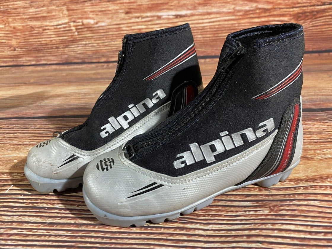 Alpina ST10jr Kids Nordic Cross Country Ski Boots Size EU33 US2 NNN A-1173