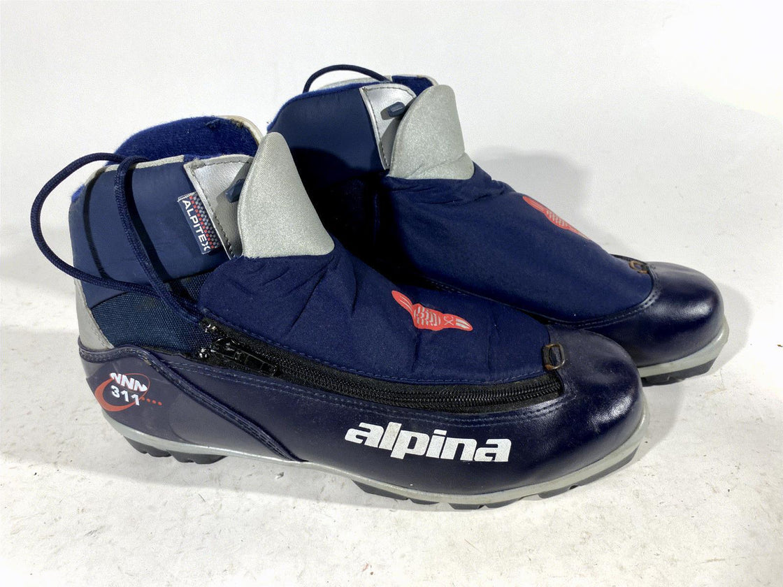 Alpina 311 Nordic Cross Country Classic Ski Boots Size EU43 US9.5 for NNN 105