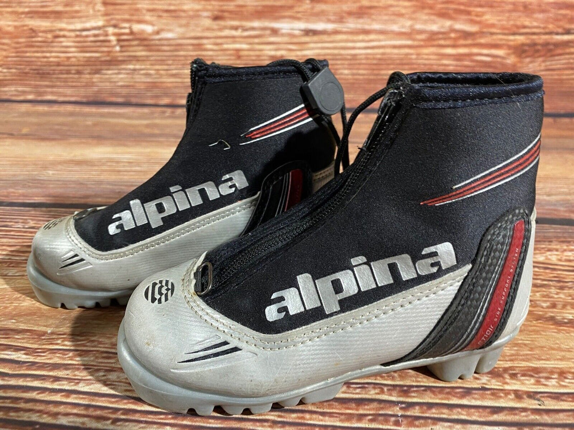 Alpina ST10jr Kids Nordic Cross Country Ski Boots Size EU29 US11 NNN A-1201