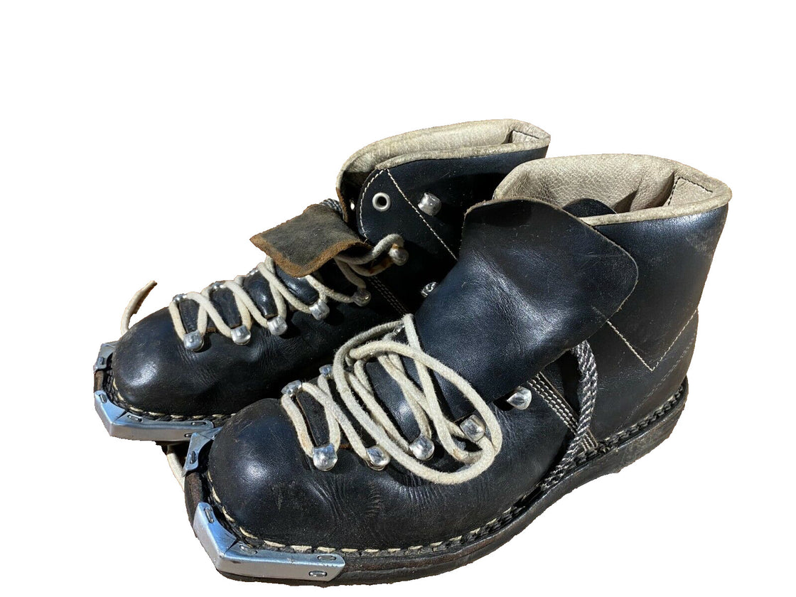 GARMISCH Vintage Cross Country Ski Boots Kandahar Old Cable Binding EU38 US6 KL2