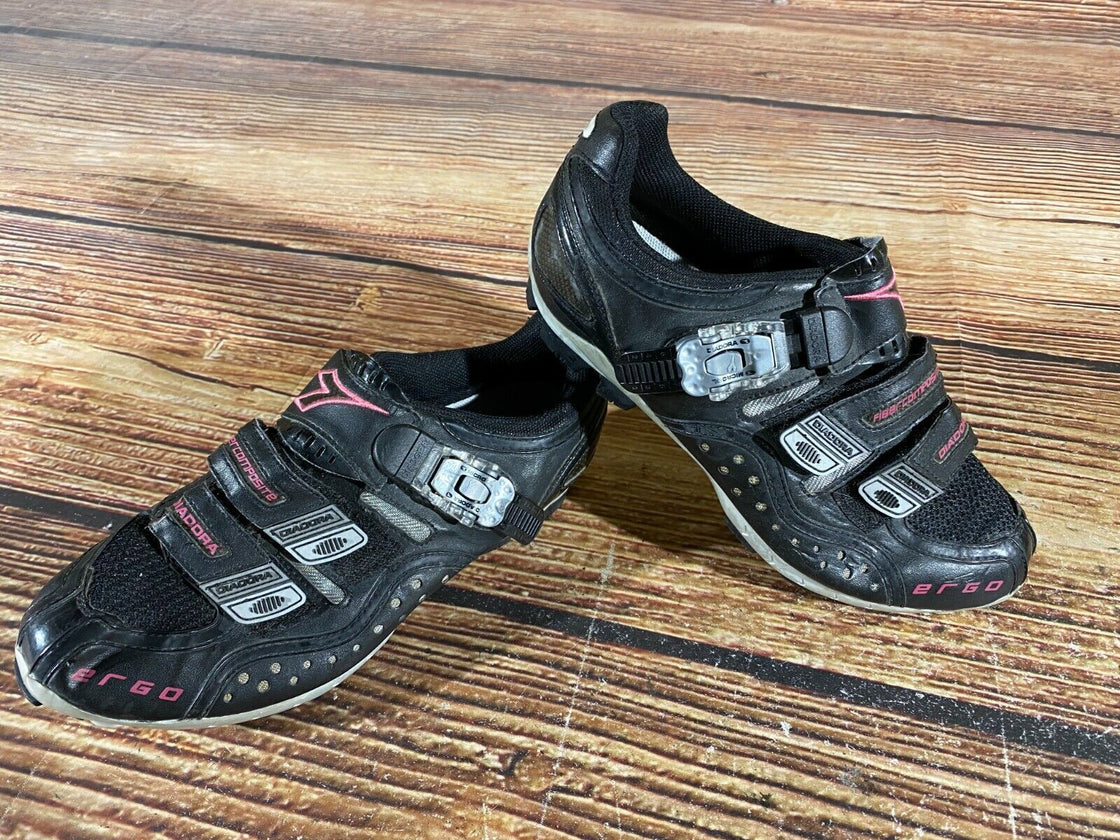 DIADORA Ergo Cycling MTB Shoes Mountain Bike Ladies EU42 US10 Mondo 260 D2