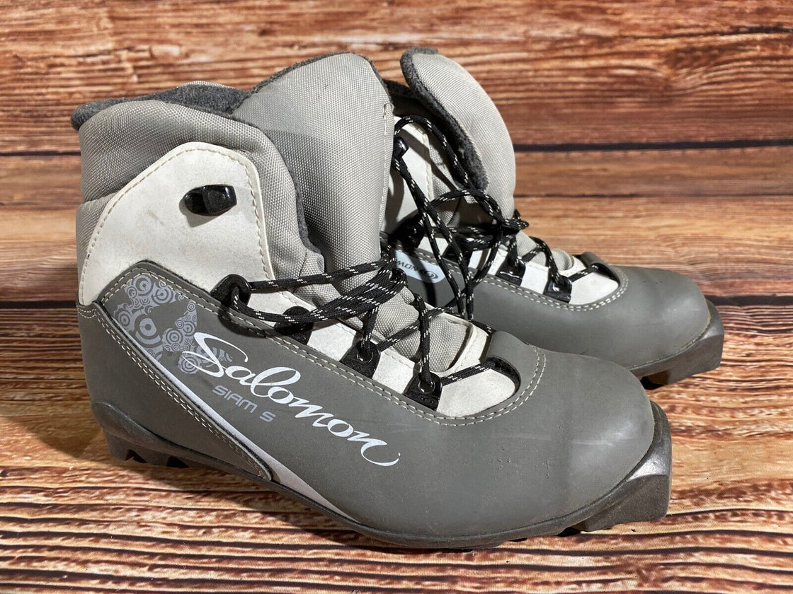Salomon Siam 5 Nordic Cross Country Ski Boots Size EU37 1/3 US6 SNS Profil