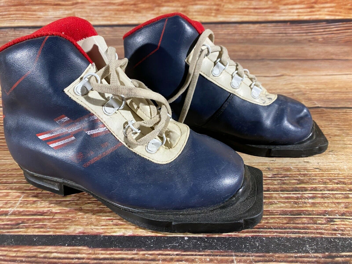 Alfa Vintage Nordic Norm Cross Country Ski Boots SizeEU31 US12.5 NN 75mm