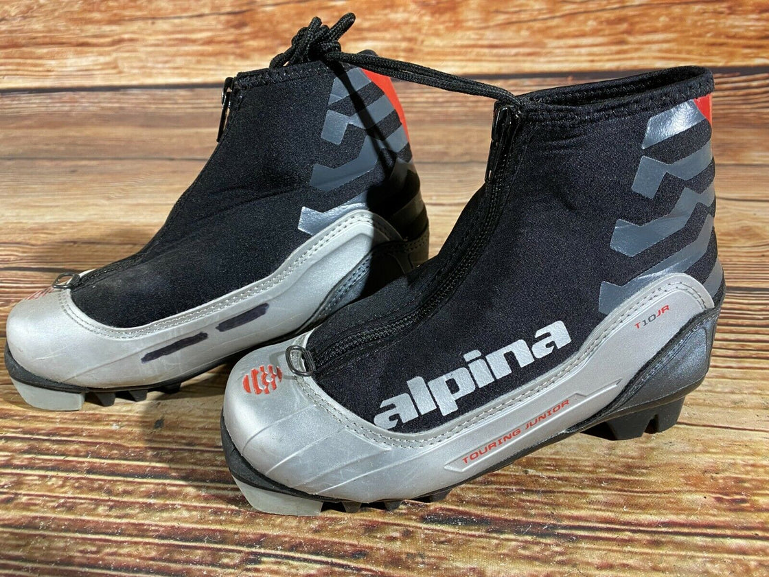 Alpina T10jr Kids Nordic Cross Country Ski Boots Size EU31 US12.5 for NNN A-170