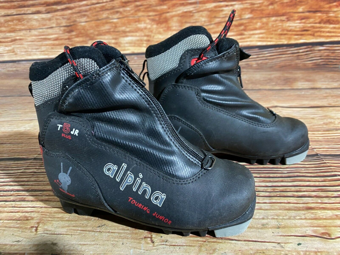 Alpina T5jr Kids Nordic Cross Country Ski Boots Size EU30 US12 NNN A-493