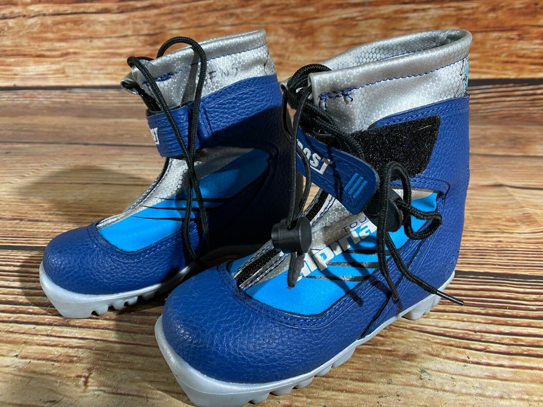 Alpina Frost Kids Nordic Cross Country Ski Boots Size EU28 US10.5 for NNN A-358