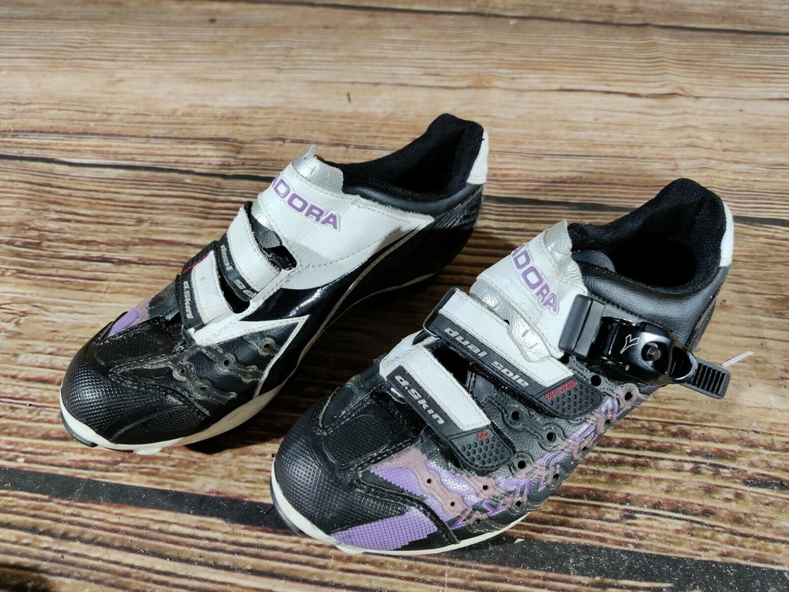 DIADORA X-Trail Cycling MTB Shoes Mountain Bike Boots 2 Bolts Ladies EU38 US7