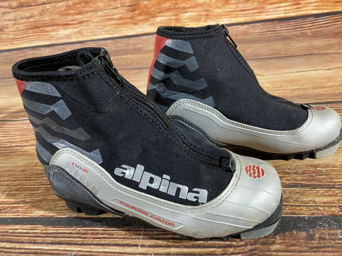 Alpina T10jr Kids Nordic Cross Country Ski Boots Size EU33 US2 NNN A-505