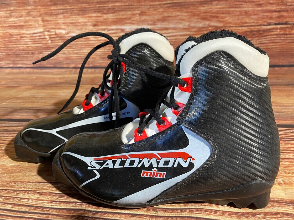 Salomon Mini Kids Cross Country Ski Boots Size EU35.5 US3.5 SNS Profil S67