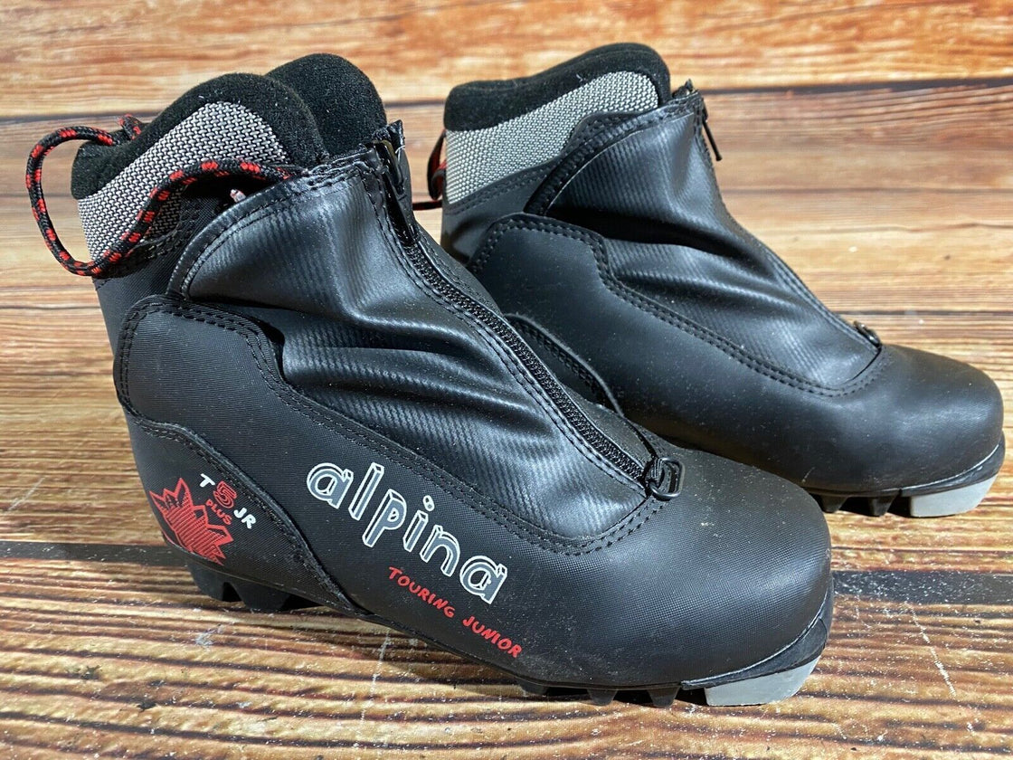 Alpina T5TR Kids Nordic Cross Country Ski Boots Size EU34 US3 NNN A-722