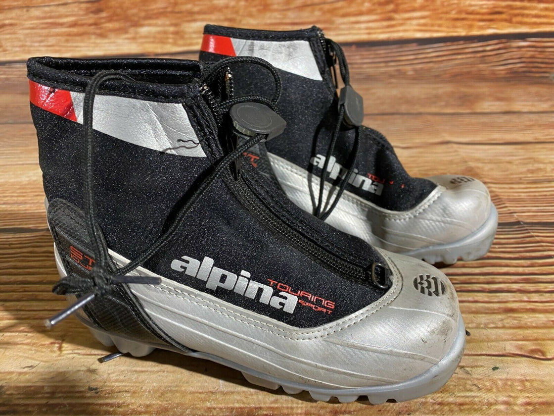 Alpina ST10jr Kids Nordic Cross Country Ski Boots Size EU31 US12.5 for NNN A-317